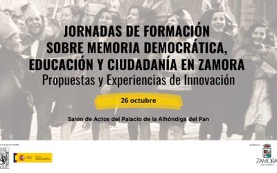 26 de octubre en Zamora Jornada de formación sobre Memoria Democrática y Educación