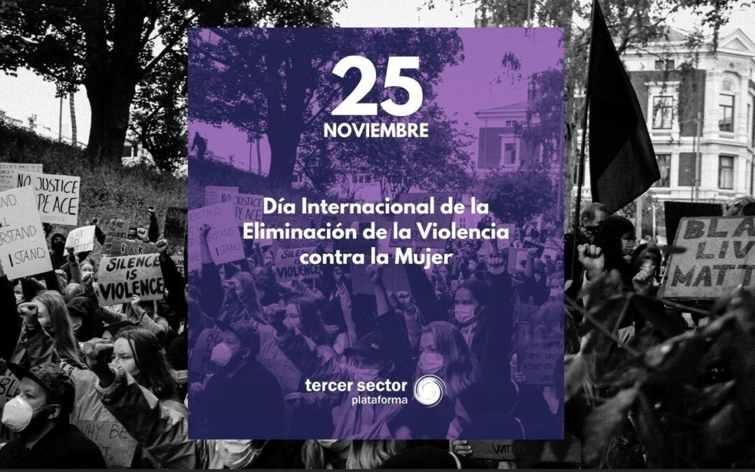 La Plataforma del Tercer Sector se une a las reivindicaciones por el Día Internacional de la Eliminación de la Violencia Contra la Mujer